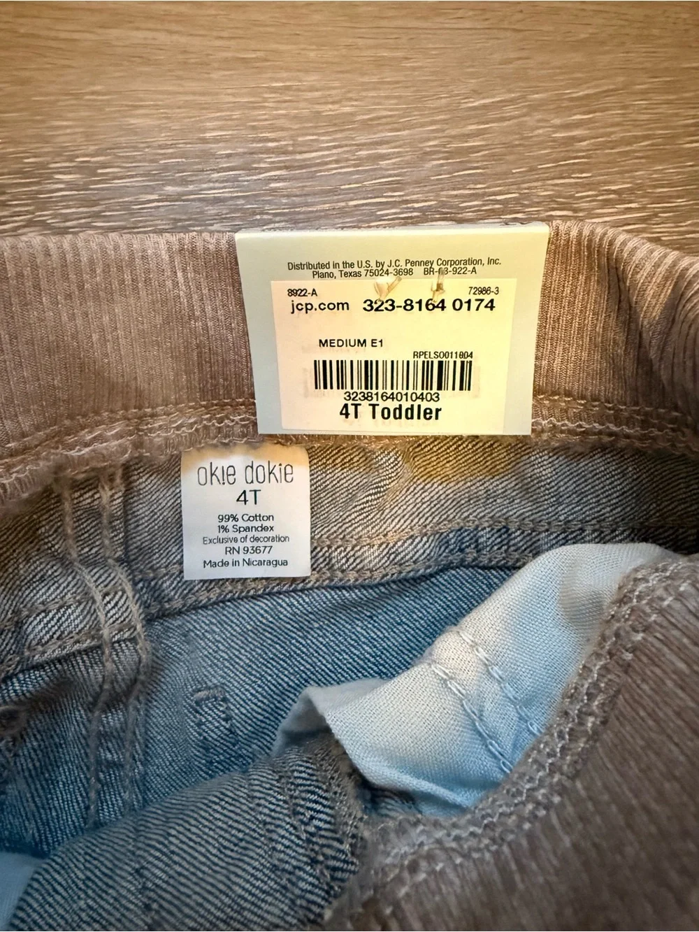 Kids Denim Jogger Pants - Blue